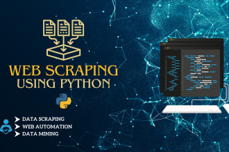 do professional web scraping and data extraction with python