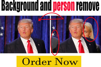 do object and background removal from image with create new image