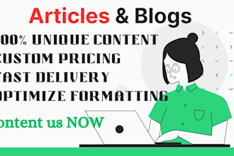 write top quality articles and blog content