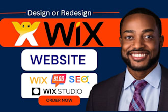 do wix website design, wix website redesign, wix studio design, wix seo
