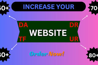 boost increase ahrefs da DR domain rating upto 70 in 10 days