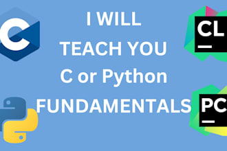 teach you python or c from zero and help you write real programs