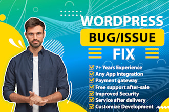 fix wordpress issue, error or problem