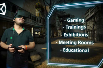 develop high quality unity games 4 ar VR web and PC