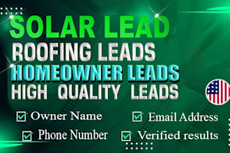 provide you solar leads through google map