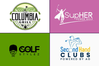 make a good looking golf club logo design