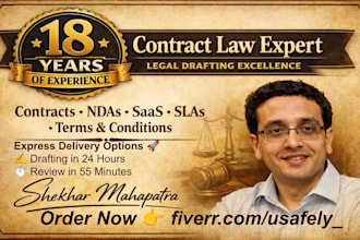 draft review contract, disclaimer, nda, terms proficiently