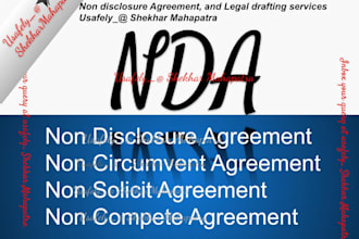 write nda nca non disclosure non solicit compete agreement