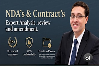 draft customized nda agreements and business contracts