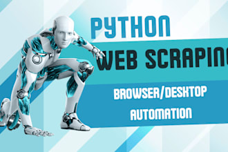 create python bots, scripts,automate jobs and tasks
