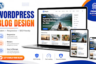 design a professional wordpress blog website