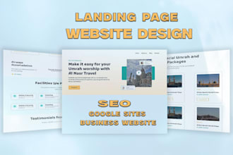 landing page website design google sites business website landing page seo