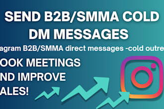 send b2b, smma instagram dms for your business, cold dm outreach