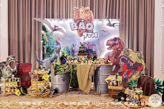 design party backdrop with any given themes