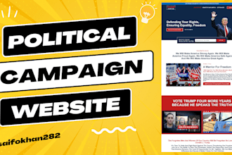 build an attractive political campaign wordpress website