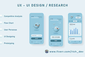do website ui ux design, dashboard ui, mobile app ui ux design, ui ux design