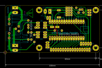 create a pcb layout, schematic and basic software