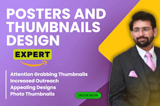 make professional posters and thumbnails to boost up your social media accounts