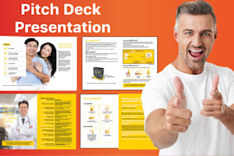 design powerpoint pitch deck presentation