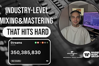 deliver a streaming ready, loud , clear mix and master