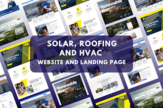 develop roofing website, hvac website, solar company website