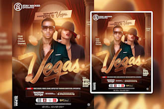 design elegant club or party flyer and birthday design
