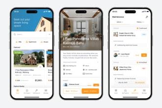 build property management app, property listing app, broker app, agent app