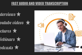 do clear transcriptions of audio or video tapes