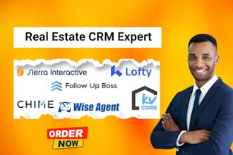 set up and optimize real estate CRM and idx websites, including lofty, kvcore,