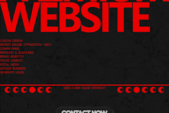 build webiste, landing page, ecommerce, business websites