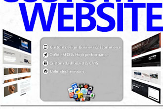 build webiste, landing page, ecommerce, business websites