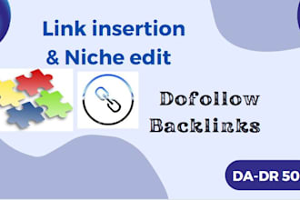 do link insertion or niche edit on dofollow backlink by blogger outreach