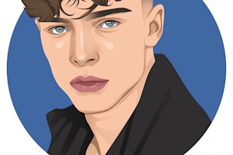 illustration avatar cartoon for your profile