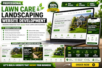 build SEO friendly lawn care, gardening, landscaping website