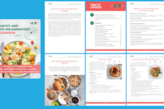 design KDP interior book layout, ebook formatting for amazon and cookbook design