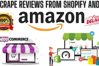 do scrape products review from amazon and shopify