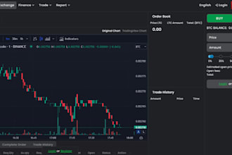 develop a crypto exchange, trading and wallet web app