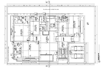 draft an autocad 2d architectural floor plan drawing, elevation