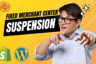 fix google merchant center suspension and approve products