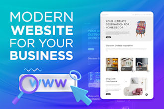 develop a professional website for your brand