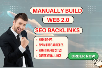 create manually high quality super web 2 0 contextual backlinks