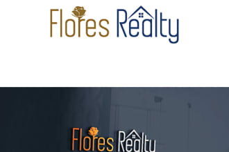 make minimalist business real estate and mortgage logo