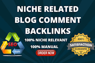 make 75 niche relevant backlinks using blog comments
