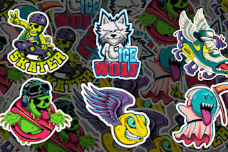 create a custom design sticker for commercial use