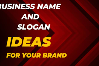 create 10 unique business name ideas, brand names, slogans