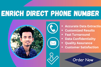 enrich direct phone, cell, and mobile numbers from linkedin and lead generation