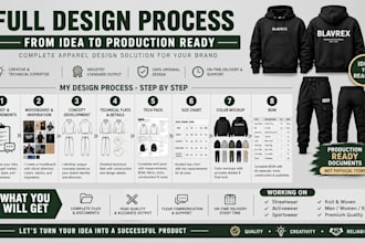 provide apparel tech pack with complete solutions