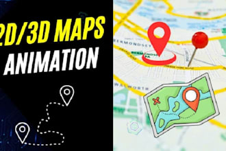 create 2d, 3d travel and documentary map animations in vox style