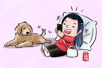 hand paint you and your pet