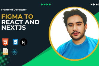 convert figma to responsive react js , figma to next js,